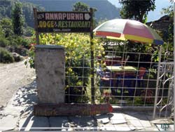 Nepal. New Annapurna Lodge & Restaurant [Klik for et strre billede]