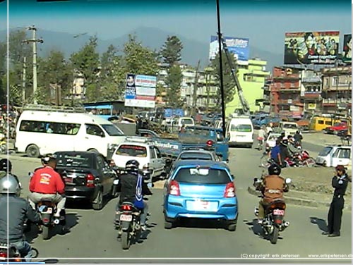 Trafikken i Nepal kan godt gre en utryg