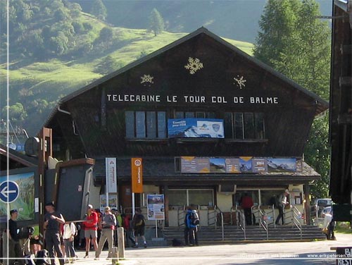 TMB. Telecabine Le Tour Col De Balme