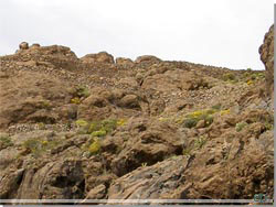 Gran Canaria. P afstand lignede det en stenmur, der zigzaggede opad bjergsiden, men det var en camino real [Klik for strre foto]