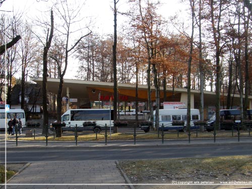Minibusserne holder udenfor busstationen Zakopane Dworzec