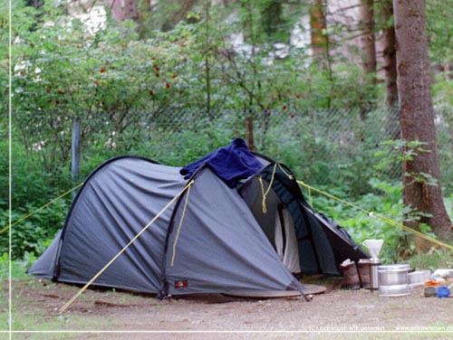 Zakopane. Vandrefllens Tatonga telt p Camping Pod Krokwia i 99